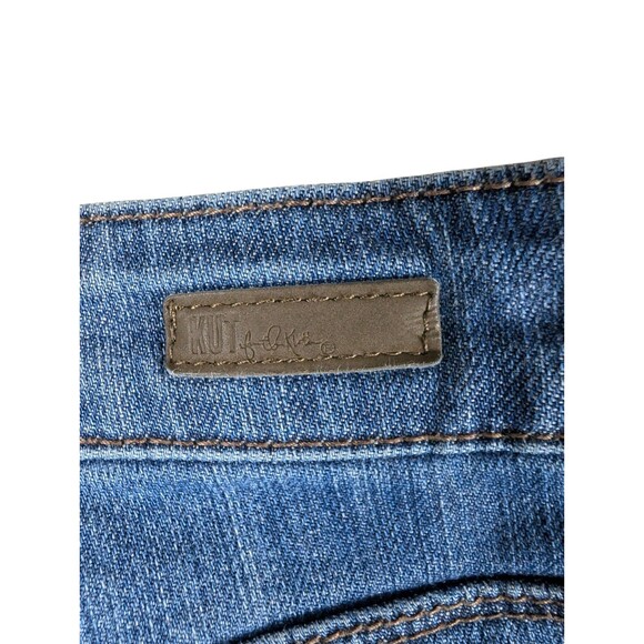 Kut from the Kloth Womens 4 Brigitte Ankle Skinny Mid Rise Denim Jeans Patchwork - Picture 4 of 7